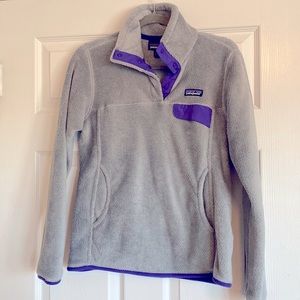 Like New Women’s Gray Patagonia Re-Tool Snap-T Pullover Fleece